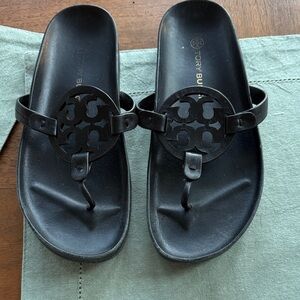 Tory Burch Black Slide Sandals